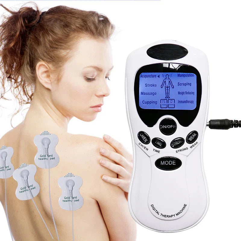 Electroestimulador Portatil Tens Masajeador 8 Parches