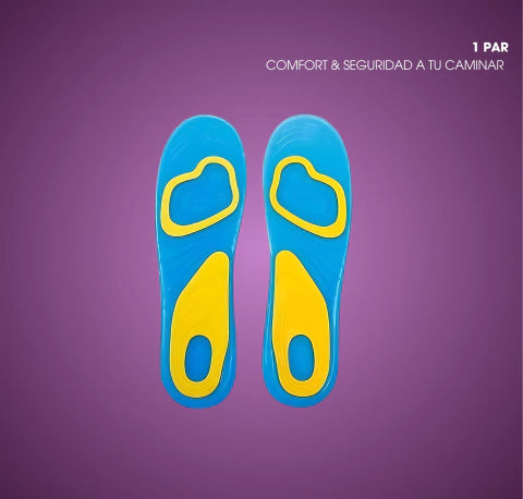 KIT ANTI DOLOR PLANTAR | 2X1 Plantillas cloud 5D + Plantillas silicone comfort + Tobillera pro fascitis.